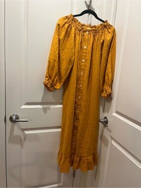 Sleeper Mustard Yellow Maxi Dress